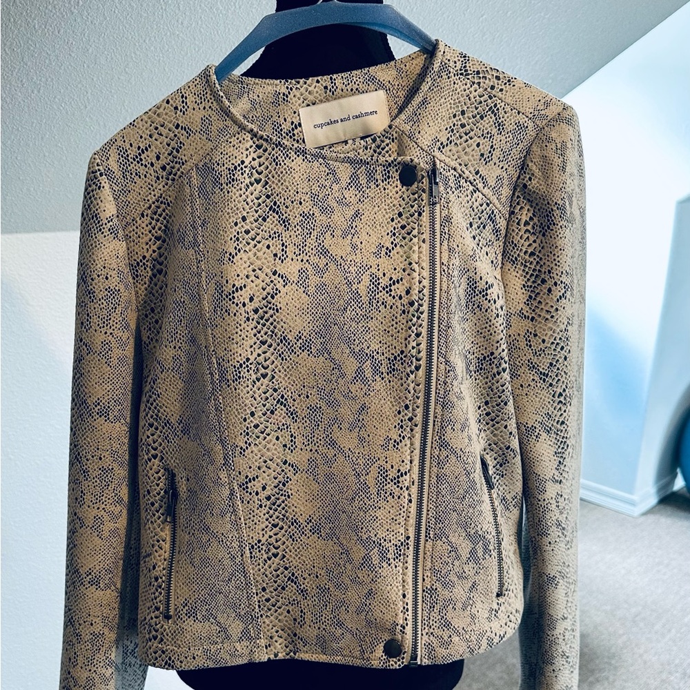 Cupcakes & Cashmere Cream and Black Utility Jacket